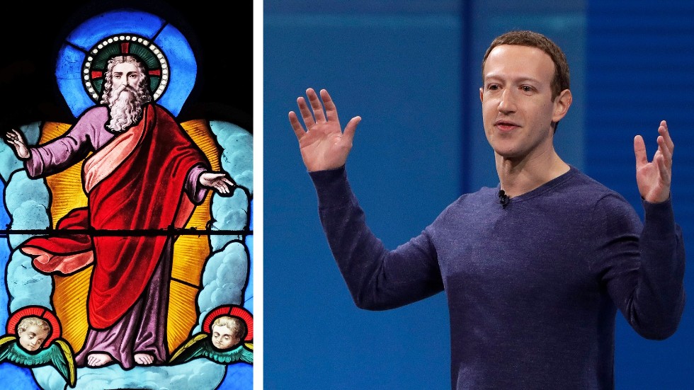 Om det är evigt liv du eftersträvar tror jag mer på Facebook än gud. Till höger Facebooks grundare Mark Zuckerberg.