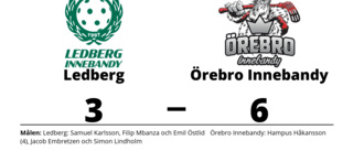 Förlust för Ledberg hemma mot Örebro Innebandy