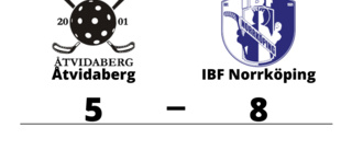 Förlust för Åtvidaberg hemma mot IBF Norrköping