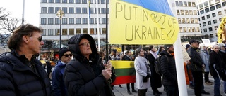 Demonstrationer och stödkonsert för Ukraina