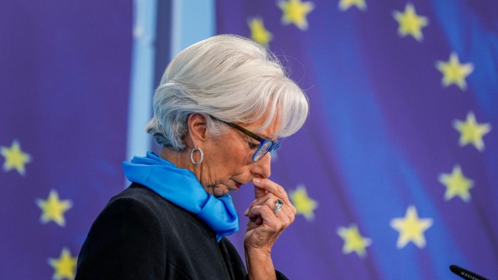 ECB-chefen Christine Lagarde: Inflationen kommer att avta. Arkivbild.