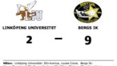Bergs IK utklassade Linköping Universitet på bortaplan