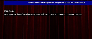 Rysk attack stängde biografen i Tierp • "Vi tänker inte betala"