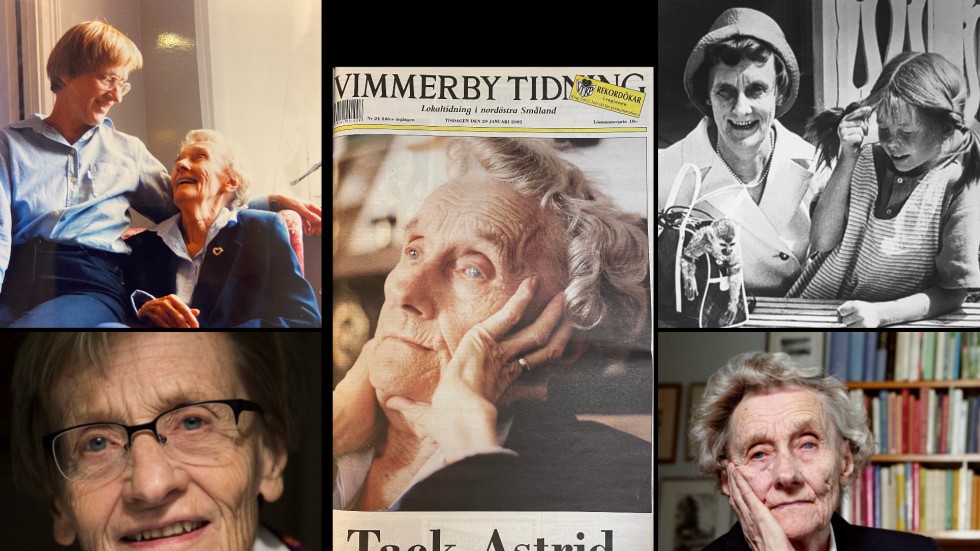 När Astrid Lindgren gick bort den 28 januari 2002 gjorde Vimmerby Tidning för första gången ett undantag från annonserna på första sidan. 
Bilden på Karin och mamma Astrid är en ögonblicksbild från hösten 1997, när Vimmerby Tidning blev ett undantag och fick en intervju med Astrid Lindgren, som i princip dragit ner rullgardiner för journalister.