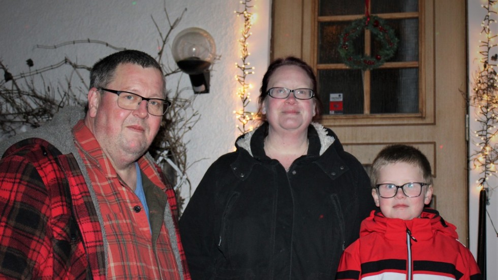 Familjen Andersson bestående av pappa Filip, mamma Heleen och sonen Benjamin.