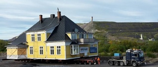 Stadsflytten i Kiruna: Byggnad på 280 ton flyttades