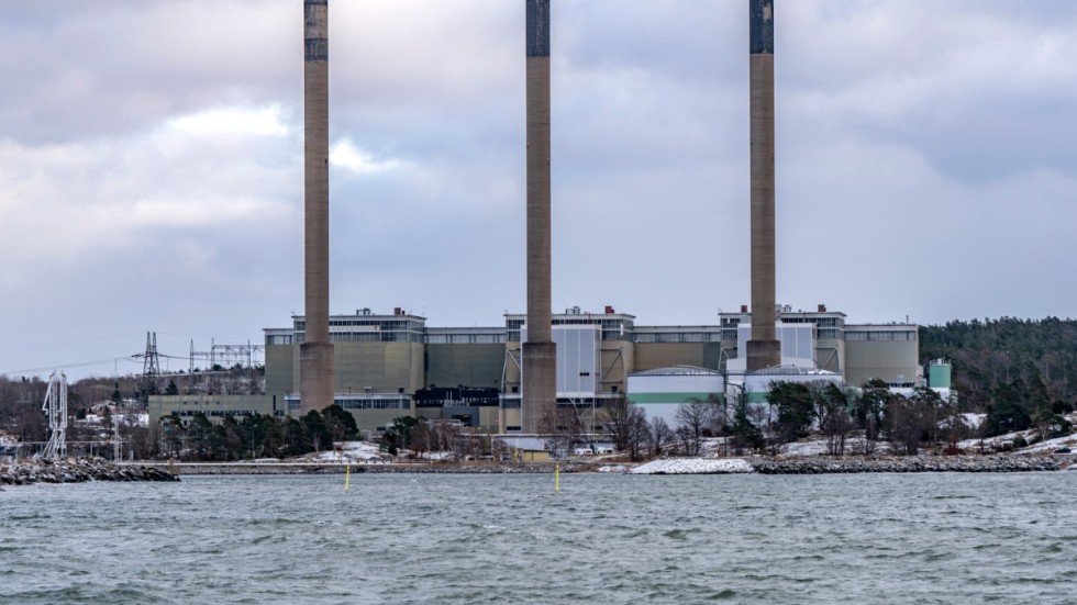 Här ser vi det omtalade och i artikeln omnämnda kraftverket i Karlshamn.