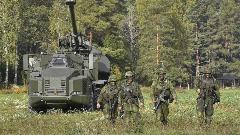 Sverige ska skicka artillerisystem till Ukraina. Arkivbild.