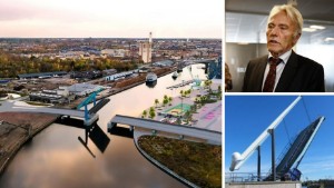 Han försvarar beslutet – efter kritiken mot den nya bron i Norrköping: "Det blir inget groddike, det blir en pärla"