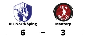 Mantorp föll mot IBF Norrköping på bortaplan
