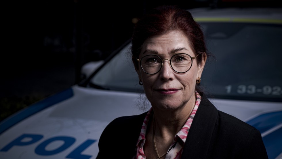 Polisförbundets ordförande Katharina von Sydow ser allvarligt på att svenska poliser pekas ut som ett mål för terrordåd. Arkivbild.