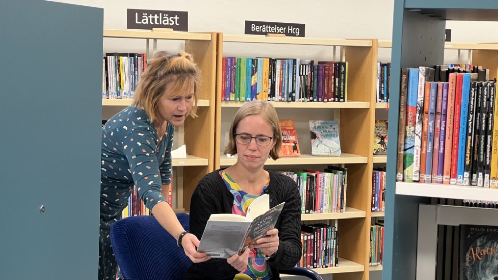 Anna Ekman-isaksson och Liselott Sebring, bibliotekarier på Kinda bibliotek, menar att biblioteket bland annat ska erbjuda tillgång till litteratur till personer med funktionsnedsättning, personer med annat modersmål än svenska och nationella minoriteter