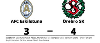 Åtta raka förluster för AFC Eskilstuna