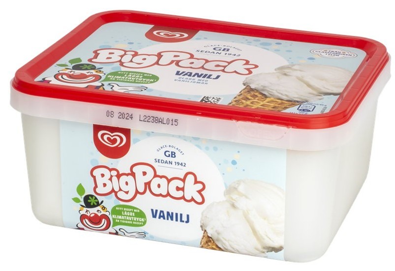 GB Big pack vanilj blev Årets matbluff efter att mjölkprodukterna tagits bort.