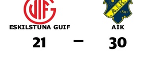 Eskilstuna Guif föll mot AIK på hemmaplan