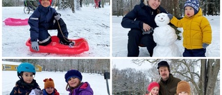 Snön lockade sportlovsfirare till Folkparken: "Det bästa med vintern är att få åka pulka"