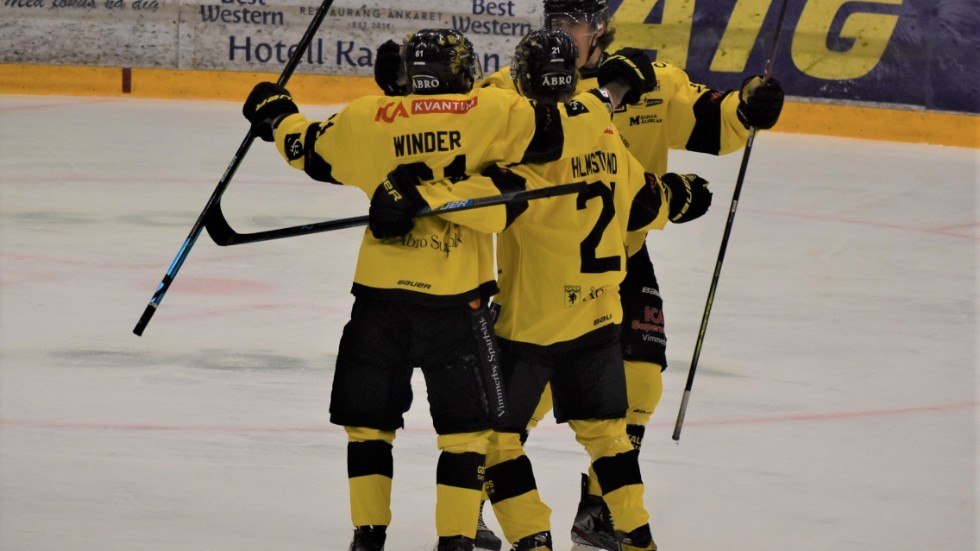 Vimmerby vann och fick jubla efter vinsten borta mot Halmstad. 