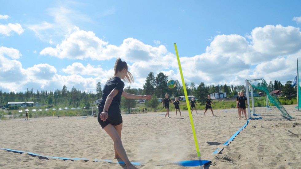 Beach soccer is played at Boviken on July 7–9.