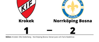 Norrköping Bosna vann borta mot Krokek