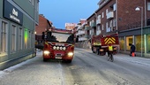 Utryckning till gasläcka i centrum