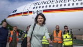 Tysk minister strandad efter flygstrul