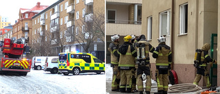 Brand i flerfamiljshus i Eskilstuna: "Brunnit rejält"