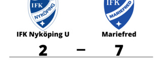 Mariefred vann enkelt borta mot IFK Nyköping U