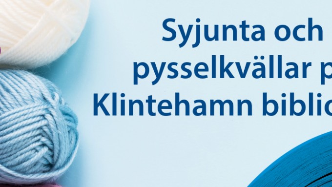 Syjunta och pysselkvällar!