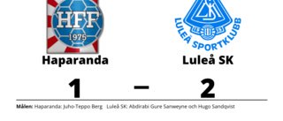Luleå SK vann borta mot Haparanda