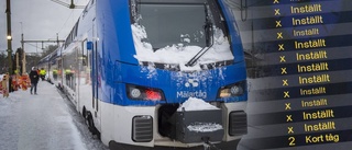 Ny snövarning stoppar alla tåg: 'Ingen sluttid'