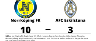 AFC Eskilstuna utklassat av Norrköping FK borta - med 3-10
