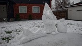 Känd snöskulptör besökte Norrköping – kolla in läckra bygget