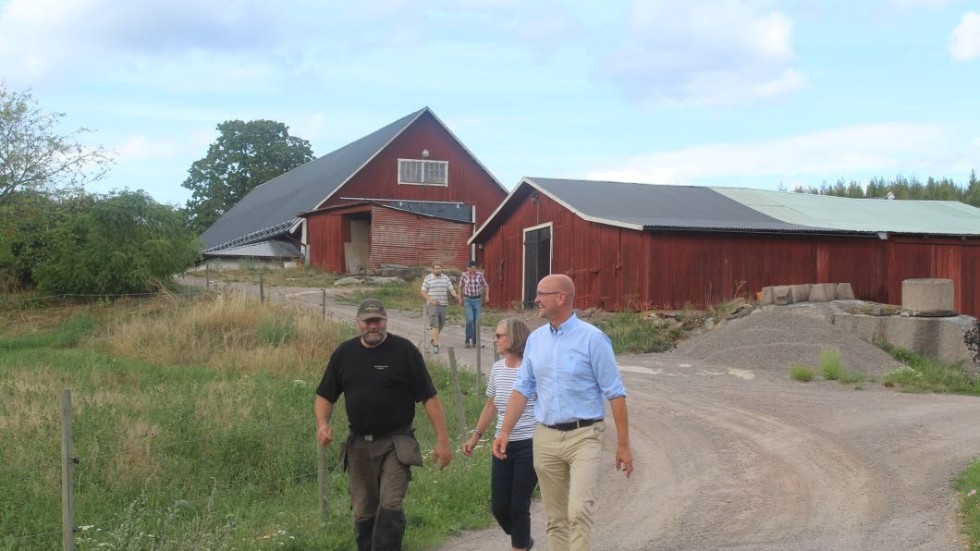 Riksdagsman Magnus Oscarsson (KD) besökte i går Skräddarhemmet