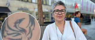 Ramona, 58, tatuerade en mytisk fågel på armen – som symbol för att hon lyft från botten: "I dag är jag lycklig igen"