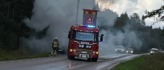 Larm om brand i bil i Råneå     