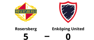 Enköping United utklassat av Rosersberg borta – med 0-5