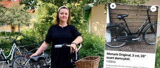 Sofias stulna cykel lades upp till försäljning – riggade fälla