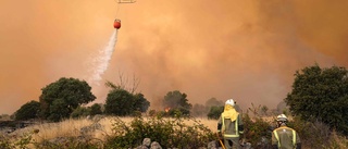 Spansk storbrand nästan under kontroll