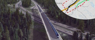 Här planeras en 340 meter lång tågbro – tvärs över E4