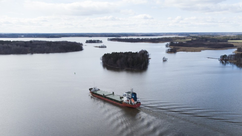 En ny farled genom Stockholms skärgård för containerfartyg invigs i maj. Arkivbild.