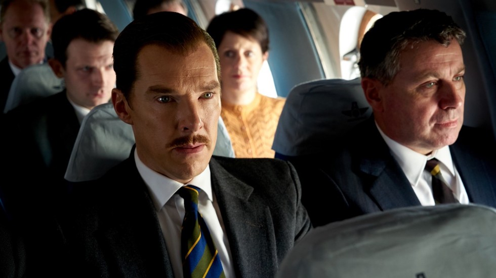 Benedict Cumberbatch och Merab Ninidze i 
spionthrillern "The courier".