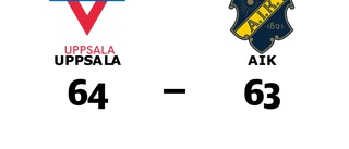 Uppsala vann med en enda poäng