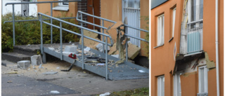 Fyra gripna efter explosion i flerfamiljshus i Luleå - en person till sjukhus