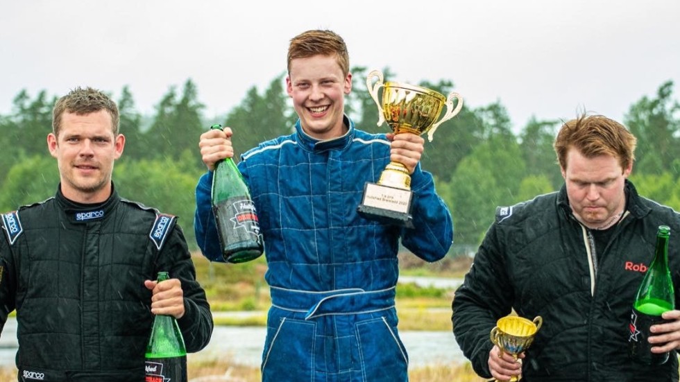 Mattias Karlsson, 22, vann sin första driftingtävling i helgen.