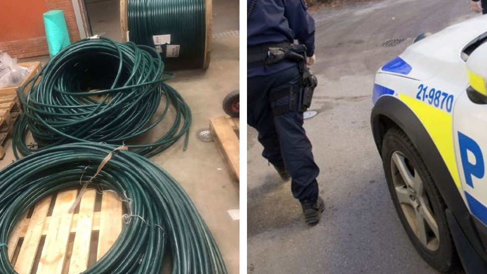 Två män dömdes för att ha stulit 1 000 meter kabel. 