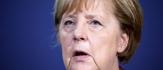 Bil körde in i grinden till Merkels kansli