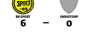 BK Sport utklassade Skogstorp på hemmaplan