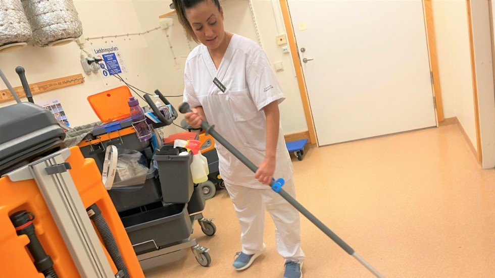 Hygien och smittstädning på sjukhuset står i fokus för lokalvårdarna på Städcentralen. 
