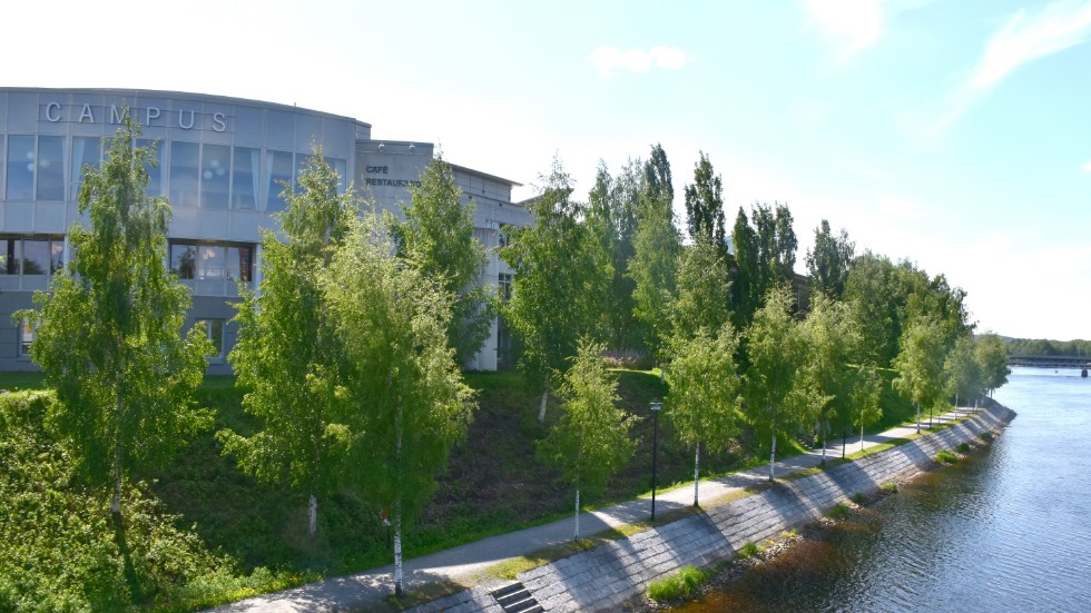 Here, on the other side of the Forum building at Campus Skellefteå, is where the new building with a restaurant in the souterrain level will be situated. It is set to open in 2026.