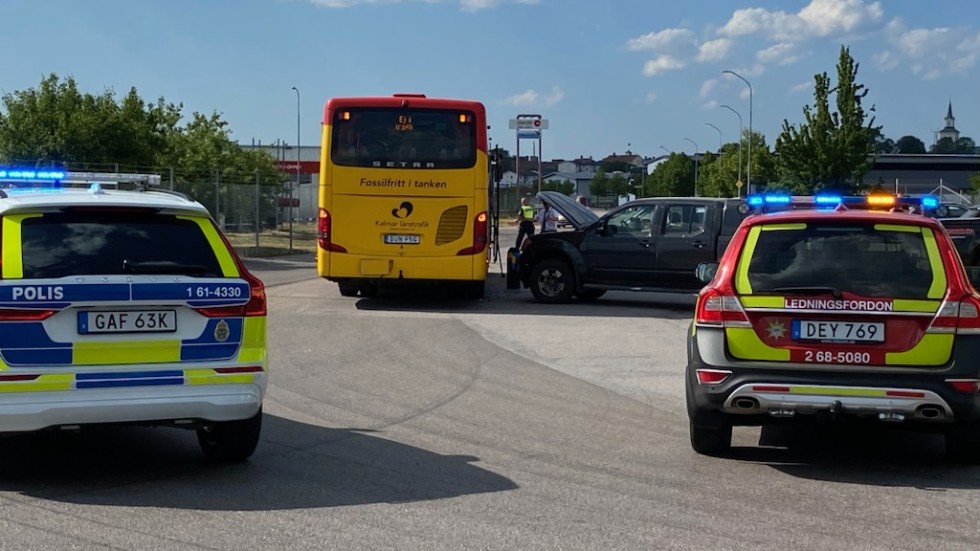 Trafikolycka på Södra Industrigatan i Vimmerby.